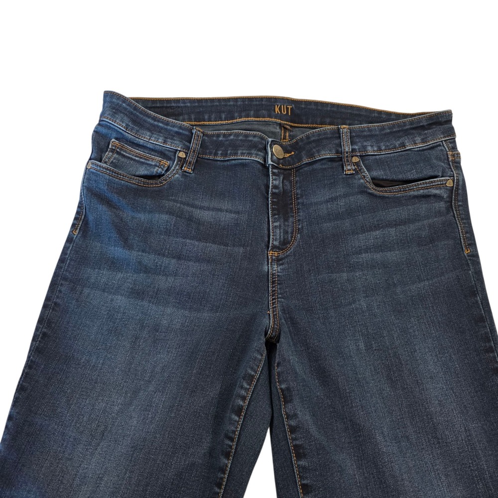 Kut From The Kloth Bootcut Jeans Womens 14 Blue Denim Mid Rise Stretch Western - Picture 2 of 11